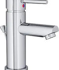 SLS-3512-1.0 Diameter Single Hole Single-Handle Bathroom Faucet With Drain Assembly In Polished Chrome 1.0 GPM