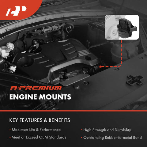Front Right Engine Motor Mount For Toyota Corolla Prius AWD E Plus Hybrid Models 2016 2022 installed in engine bay.