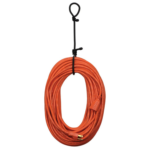 Reusable Rubber Twist Ties Pro Pack Six Pack 18 Inch Assorted Colors organizing an orange extension cord