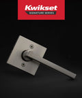 Dummy Door Handle Lever For Closets And Pantries, Satin Nickel Non Turning, Single Sided Interior Push Pull Lever