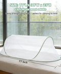 Instant Pop Up Mosquito Tent For Bedroom Camping And Patio With Portable Foldable Bug Net Quick Setup shown on a bed