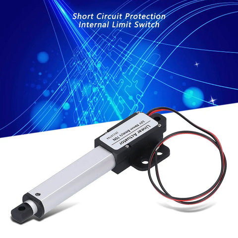 2 Inch Stroke Micro Linear Actuator 12V DC Small Electric Actuator With Built In Limit Switch in futuristic setting
