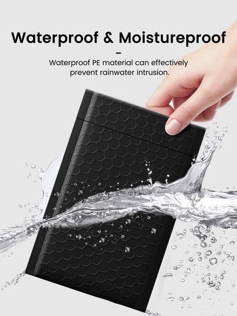 Black Bubble Mailers 4x8 Inches, 50 Pack, 4x7 Internal Size Padded Envelopes For Shipping, Self Sealing Mailers under water splash