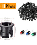 200 Pack 5mm LED Holder Clips Black Nylon Mounting Brackets For LED Bezel Display Panels And Socket Clips Built Tough