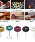 60 Or 120 Piece Mini Drill Bit Abrasive Brush Wire Buffing Wheel Set For Polishing Metal Surfaces tool applications shown