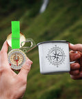 Directional Thumb Compass Outdoors Hiking Grab And Go Travel Navigator Tool Backpacking And Orienteering Durable Acrylic Shell