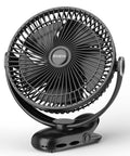 Power-Packed 12000mAh Clip-On Fan With 8 Inch Blade, 30 Hour Runtime, Ultra Quiet Operation, Heavy-Duty Clamp, USB Desk Fan