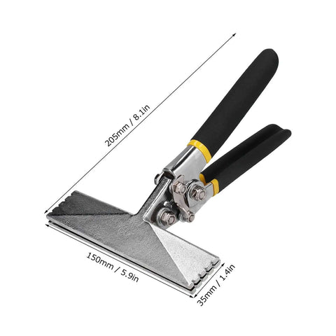 Hand Seamer Pliers 150mm Flat Mouth Metal Bending Tool For Light Gauge Steel Keel Handy Pro Grade Precision Former with measurements