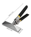 Hand Seamer Pliers 150mm Multifunctional Metal Bending Tool For Sheet Metal, HVAC, Chrome Finish, Black Handles
