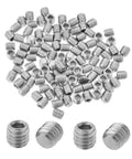 M3 X 3mm Flat Cup Point Set Screws, 304 Stainless Steel, Internal Hex Allen Drive, Socket Grub Screws, 50 Pack
