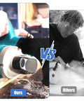 Comparison of Heavy Duty Beefy Steel Wire Rim Dust Collection Bags For Miter And Table Saw with zipper closure in use with other bags.