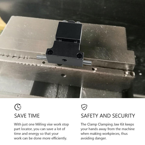 Alloy Steel Milling Vise Jaw Stop For CNC Machines on vise for precise positioning