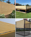 90 Percent UV Blocking Shade Cloth for Patio and Outdoor Spaces 8x20 Ft Pergola Sun Shade Cover installed on garden and balcony.