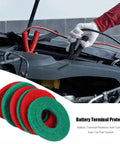 10 Pack Car Battery Post Terminal Shims And Washers Kit For Top Post Ends Repair With 12 Washers And 10 Lead Gaskets shown during use