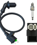 6 Pin AC CDI Box For GY6 Scooters From 49cc To 250cc Taotao Bikes, Plug And Play Replacement with ignition coil and spark plug