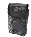 Mesh Diving Gear Bag With Reels Pocket And Surface Marker Buoy, black mesh with clip for D ring or BCD belt