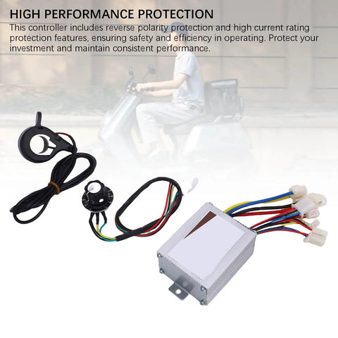 Electric Bike Motor Controller Kit With Smooth Speed Control For Trikes And Electric Bikes Aluminum Alloy Enclosure