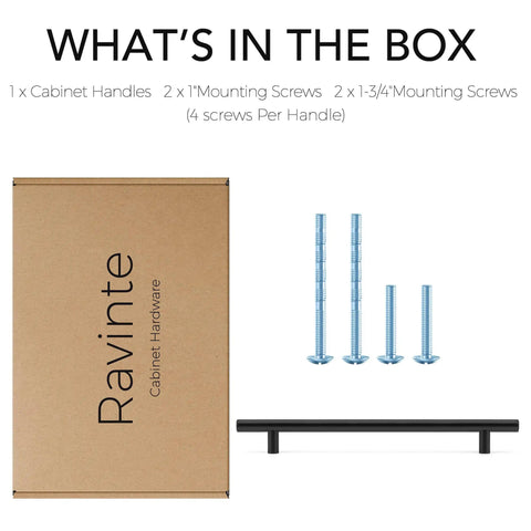 Matte Black 10 Inch Cabinet Handles For Kitchen Cabinets And Drawers Stainless Steel Hardware Drawer Pulls with screws