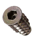 Threaded Wood Inserts For Soft Wood With Zinc Hex Flange, 10-24 Internal Threads, 0.787 Inch Length, Pack Of 50, Must Have For DIY Furniture Projects, Drawer Pulls, Display Cases, And Crating.