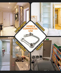 Beefy Heavy Duty Screen Door Latch 304 Stainless Steel For Apartment Security Lock French Doors Welded Chain Design