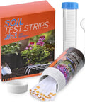 2-In-1 Soil pH And Nitrogen Tester Kit With Measuring Cylinder, 100 Test Strips for Garden Lawn Grass Flowers Vegetables Compost Dirt