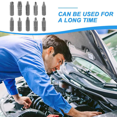 Heavy Duty High Speed Steel Screw Extractor Kit With 6.3mm Stripped Bit Head for automotive engine repair