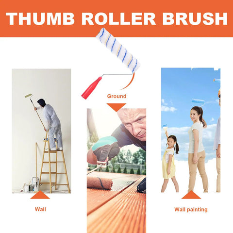 Superior Quality Reusable Paint Roller Brush Set With Thick Fiber Padding And Comfort Grip Handles For Smooth Wall Coverage And Zero Headache Cleanup During Your Next Big DIY Overhaul, shown with various uses.