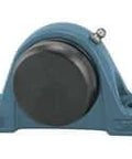 Front view of Single UCLP212CE Low Base Pillow Block Bearing 60 mm ID with cast iron housing and sealed ball bearing.