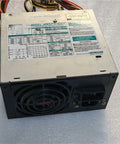 Heavy Duty Industrial Power Supply ENSP3 450P back view showing fan, connectors, and specifications for reliable performance.