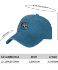 Lightweight Cyan Blue Fishing Hat For Men And Women, All Day Outdoors Cap With Adjustable Buckle, Breathable Summer Wear