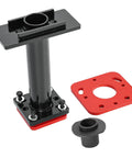 Rear Axle Bearing Puller And ABS Tone Ring Installer Kit For Toyota 4Runner Tacoma Tundra Hilux Wheel Bearing Removal Tool DIY Friendly Professional Grade Fits 1984-2002 4Runner And 1995-2015 Tacoma, shown with steel construction parts including a red adapter plate.