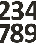 Flat Out Tough 5S Number Floor Markers 0 To 9 Self Adhesive Vinyl Decals For Warehouse Floors And Walls Heavy Duty Laminated Stickers No Sweat Installation 8 Inch Black Numeric Graphics Labels shown in black color, featuring numbers 0-9.