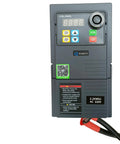 Control panel for Badass Heavy Duty Belt Sander And Grinder With 72 To 82 In Wide Belt, featuring 220V display and safety instructions.