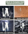 Dope Vertical Wind Turbine Generator 1500W 12V 24V 48V With MPPT Low Noise handles harsh environments like storms, sand, and debris