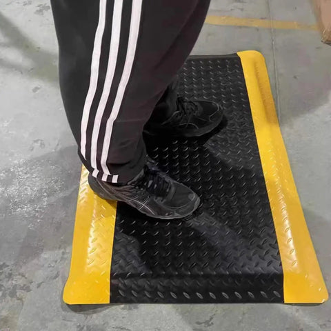 Built Like A Tank Heavy Duty Anti Fatigue Mat For Standing Desks 3 By 5 Feet Industrial Diamond Plate Memory Foam Cushion Relieves Back And Leg Soreness Killer Ergo Floor Support
