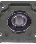 3/4 Inch Four Bolt Flange Bearing With Set Screws UCF204-12 F4B-SC-012 SF-3/4 on green mounting base