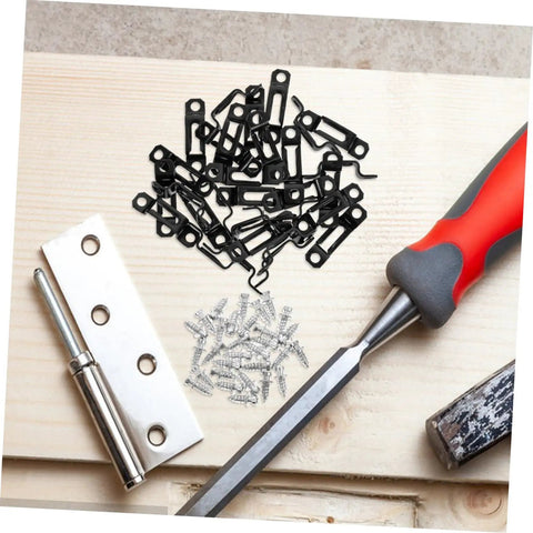 Thirty Piece Hassle Free Furniture Connector Slide Buckle With No Sweat Tool Free Snap On Kit For Couch Sofa Wardrobe Cabinet And Bookshelf Hidden Joint Fastener Easy Home Diy Fix, black plastic clips and hardware on wood