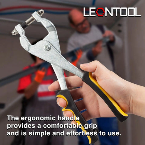 9.5 Inch Ceiling Grid Punch Tool For Suspended Ceilings, ergonomic handle, heavy duty, compound leverage, metal sheet installation