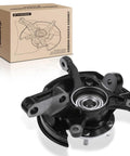 Front Right Steering Knuckle And Wheel Bearing Hub Assembly OEM Grade For Toyota Camry 1997 2001 L4 2.2L Sedan Only 14 Inch Wheels Passenger Side Direct Replacement, showing packaging and product