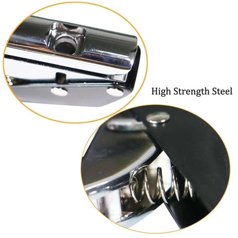 Close-up of Heavy Duty 10mm Hole Punch For Paper Cards PVC Board And Cardboard Single Hole Punch Tool showing steel construction