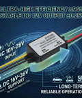 AC To DC Step Down Converter From 10 to 28V AC Input To 12V DC Output 5A 60W IP67 Automatic Corded Power Supply with wiring diagram.