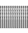 30 Piece Drywall Cut Out Bit Kit Features 1/8 Inch Guide Point Rotary Router Cutter Built From Tough HSS Steel, 30 bits arranged in rows.