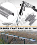 Built Tough Type M Hog Ring Clips And M Nails 3000 Pcs Zinc Plated Aluminum Upholstery Staples for binding livestock cages.