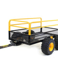 Beefy Heavy Duty Utility Trailer With Tandem Walking Arm For Rough Terrain Military Grade Steel Mesh Cargo Basket