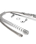 Pro Grade Pre Rinse Spring Action With Riser Hose And Spray Valve Kit For Commercial Kitchens OEM Replacement Part Delivering Reliable Performance In Food Service Heavy Duty Build Easy Install And Long Lasting Versatility, stainless steel hose and spray valve kit
