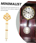 DIY Ready Pendulum Clock Movement Replacement for Wall Clocks with classic gold pendulum and clock in wooden case