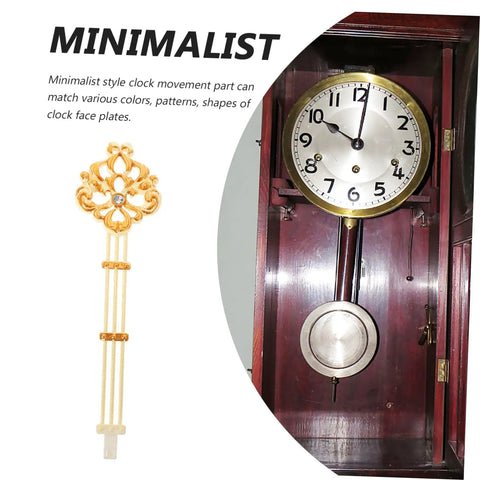 DIY Ready Pendulum Clock Movement Replacement for Wall Clocks with classic gold pendulum and clock in wooden case
