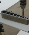Straight Shooting V Tap Guide For Screw Thread Inserts And Heli Coil Jobs, precision tool for vertical alignment on flat metals.