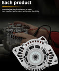 Drop In Ready Alternator For Hyundai Sonata 2010 2013 And Kia Optima 2011 2013 12V 100Amp Chrome Finish 1 Groove Pulley CW One Wire System