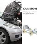 Heavy Duty Car Mover Dolly With Steel And Rubber Wheels For Cars Motorcycles And Electric Vehicles One Person Move And Spin Your Vehicle In The Garage Or Shop No Slip Rust Resistant Wheels For Pros. car mover dolly with steel frame and rubber wheels for garage use